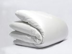 Organic Sateen Duvet Cover, White Organic Sateen Duvet Cover, White